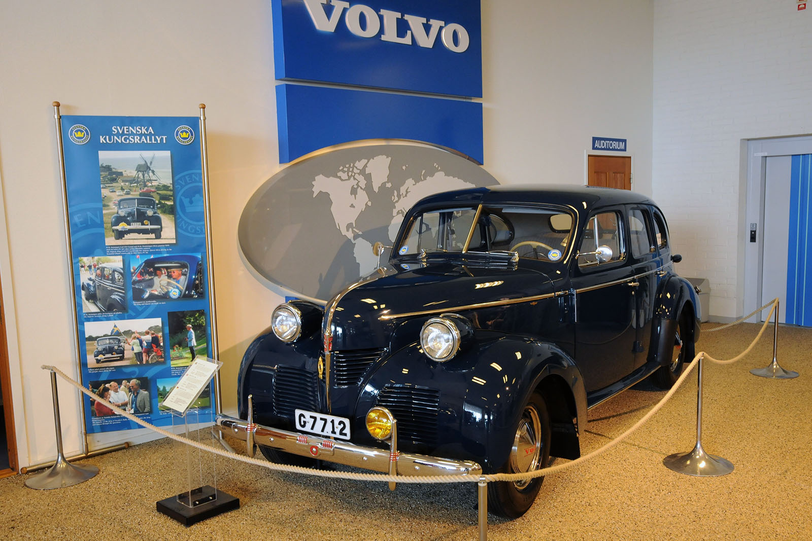 Klassiske biler på Volvo museum i Gøteborg