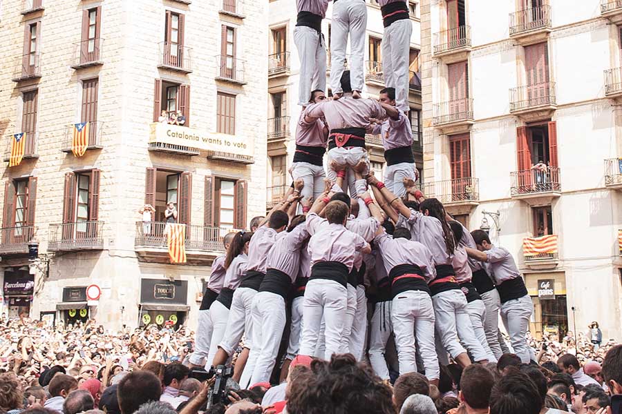 La Mercè festivalen i Barcelona