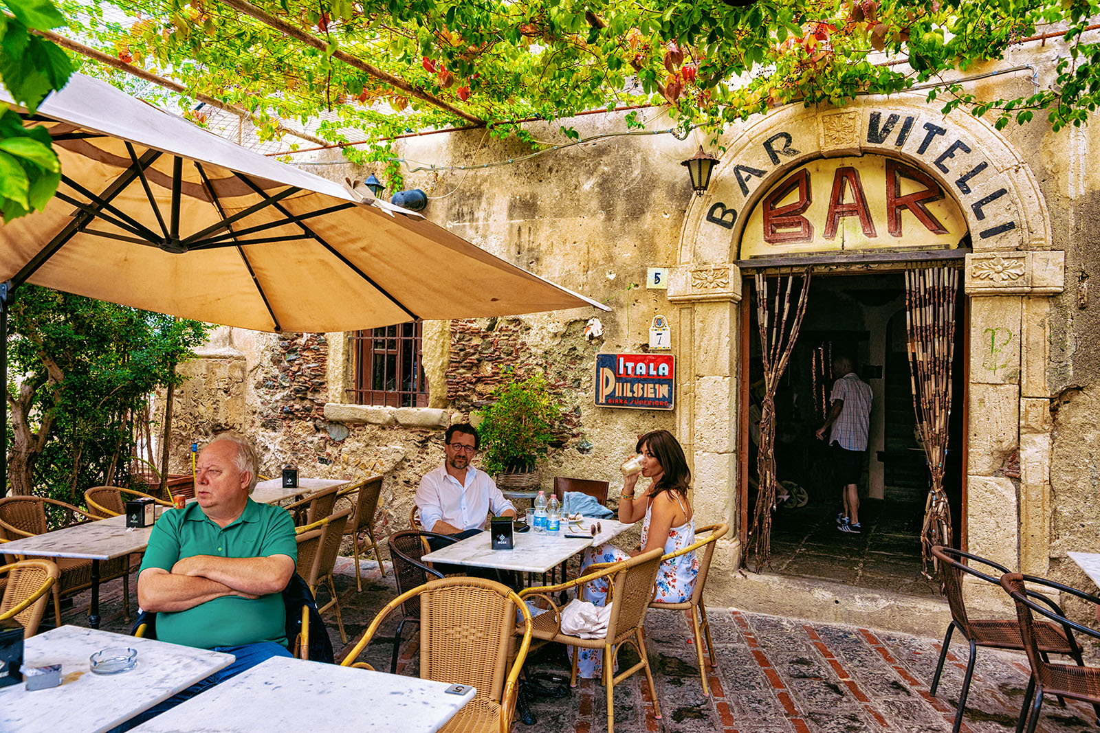 Bar Vitelli i Savoca på Sicilia fra Gudfaren-filmene